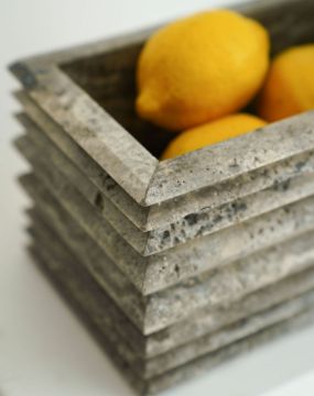 صورة Hewn-i - grey travertine